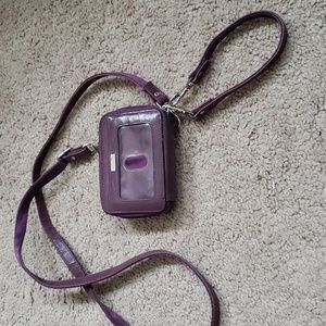 Walletbe purple wallet cross body